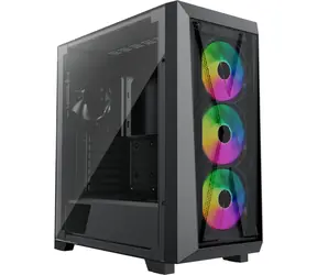 Xilence XILENT X X912.ARGB čierna / ATX / 2x USB-A 3.0 / 1x USB-C 3.2 / 3x 120mm ARGB / bez zdroja / priehľadná bočnica