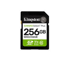 Kingston Canvas Select PLUS SDXC 256GB / UHS-I V90 / U3 / Class 10