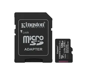 Kingston Canvas Select PLUS Gen3 microSDXC 128GB s adaptérom / UHS-I / U1 / Class 10 / čítanie: až 150MBs / zápis: až 
