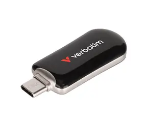 Verbatim Plectra 128GB čierna / Flash Disk / USB-C 3.0 / až 100 MBs