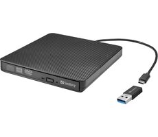 Sandberg USB-C/A DVD Drive externá mechanika / čierna