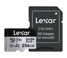 Lexar Professional SILVER PLUS microSDXC 256GB / čítanie: 205MBps / zápis: 150MBps / UHS-I / V30