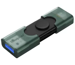 Kingston DataTraveler DuoG2 256GB zelená / Flash Disk / USB 3.2 Gen 1 - (USB-A & USB-C )