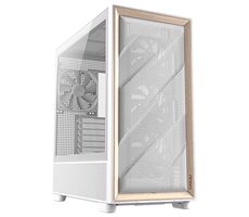 Antec Flux biela / E-ATX / 2x USB-A / 1x USB-C / 4X 120mm / 1x 140mm / bez zdroja / priehľadná biočnica