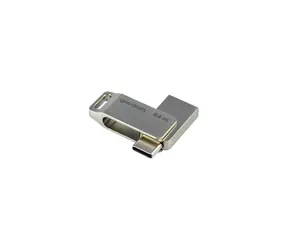 Goodram ODA3 USB-C 3.2 128GB strieborná / Flash disk / USB-A + USB-C 3.2 / čítanie: 60MBs / zápis: 20MBs