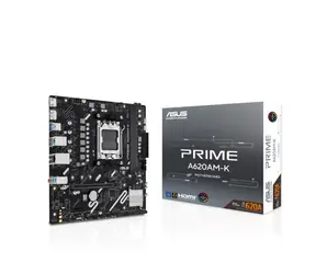 ASUS MB PRIME A620AM-K / AMD A620 / sc.AM5 / DDR5 / mATX / m.2 / SATA III / 2x USB 2.0 / HDMI + DP 