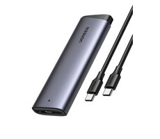 Ugreen m.2 SSD externé púzdro šedá / USB 3.2 Gen 2 / USB-C / kábel 0.5 m