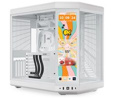 Rozbalené - Hyte Y70 Touch Infinite biela / E-ATX / 2x USB-A 3.2 / 1x USB-C 3.2 / priehľadná bočnica / Riser kábel / / rozbalené