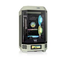 Thermaltake The Tower 250 svetlo zelená / mini ITX / 1x USB-C / 2x USB-A / bez zdroja / priehľadná bočnica  
