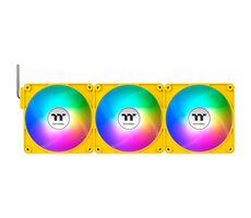 Thermaltake CT140 EX ARGB Sync PC Cooling Fan žltá / Hydraulic Bearing / 140mm / 30.7dB @ 1800rpm / 4 pin / 3ks