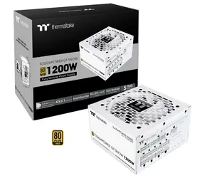 Thermaltake Toughpower GT 1200W biela / ATX 3.1 / aktívny PFC / 80 PLUS Gold / modulárne