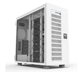 Thermaltake AX700 TG biela / XL-ATX / 4X USB-A 3.2 / 1x USB-C / Bez zdroja / priehľadná bočnica