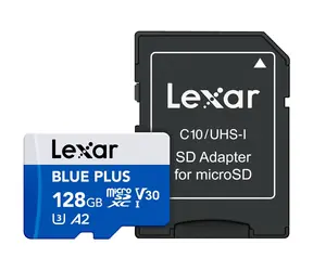 Lexar BLUE PLUS microSDHC/microSDXC 128GB / čítanie: 160MBps / UHS-I / V30
