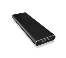 Rozbalené - Icy Box IB-183M2 čierna / Externý box pre M.2 SATA SSD / M.2 2230 & 2242 & 2260 & 2280 / USBmicro-B&M2SATA B / rozbalené