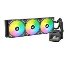 Sharkoon S60 ARGB čierna / 3x 120mm / 34.3 dB @ 2000 RPM / 83.44 CFM / AMD + Intel