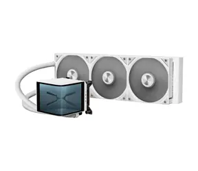 TRYX PANORAMA 360 biela / AIO vodný chladič CPU / 3x 120 mm / 28.87dB / AMD + Intel 