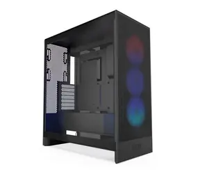 NZXT H7 Flow RGB čierna / E-ATX / 2x USB-A 3.2 / 1x USB-C 3.2 / 3x 120mm RGB / bez zdroja / priehľadná bočnica
