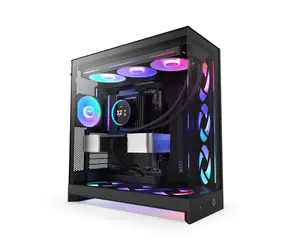 NZXT H9 Flow RGB (2025) čierna / E-ATX / 2x USB-A 3.2 / 1x USB-C 3.2 / 3x 140mm ARGB / 1x 120mm / bez zdroja 