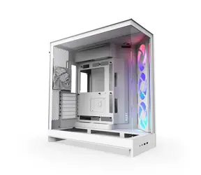 NZXT H9 Flow RGB (2025) biela / E-ATX / 2x USB-A 3.2 / 1x USB-C 3.2 / 3x 140mm ARGB / 1x 120mm / bez zdroja 