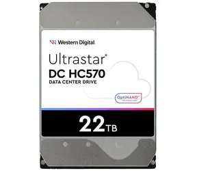 Rozbalené - WD Ultrastar DC HC570 22TB / HDD / 3.5" / SAS III / 7 200 rpm / 512MB cache / 5y / rozbalené