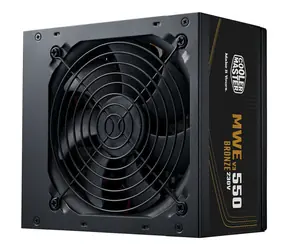 Cooler Master MWE BRONZE 550 V3 230V (ATX 3.1) čierna / ATX / 550W / aktívny PFC / 120mm / 80 PLUS Bronze