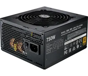Rozbalené - Cooler Master MWE GOLD 750 V2 / 80PLUS GOLD / Plne modulárne / 120mm / rozbalené