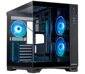 Chieftec VISIO čierna / ATX / 2x USB 3.0 / 1x USB-C 3.2 / 6x 120mm ARGB / bez zdroja / priehľadná bočnica