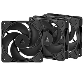 ARCTIC P12 Pro Reverse (3ks) čierna / 120mm / PWM PST / 3000 RPM / 73 CFM / 4-pin