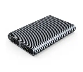 Orico AM2C3- 2N Duálny externý box pre M.2 NVMe SSD sivá / 10 GB/s / 2x USB-C / kábel USB-C/USB-A - USB-C 0.3m