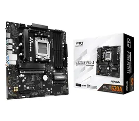 ASRock A620AM PRO-A/ AMD A620A/4xDDR5/2x SATA III/USB/GLAN/M.2/sc. AM5 / mATX
