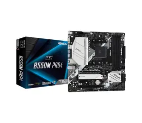 Bazár - ASRock B550M Pro4 / AMD B550 / DDR4 / SATA III RAID / USB / GLAN / M.2 / sc.AM4 / mATX / bazár