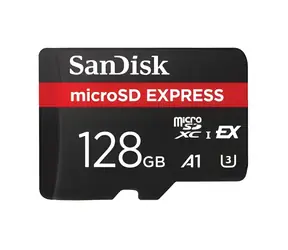Rozbalené - SanDisk microSDXC Express 128GB / Pamäťová karta / UHS-I U3 V30 / čítanie: 480 MB/s / zápis: 100 MB/s / rozbalené