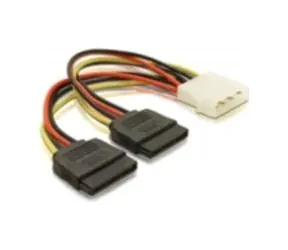 DeLock adaptér napájania z Molex 4-pin na 2x SATA 15-pin