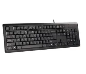 A4Tech KR-92 Čierna / Drôtová klávesnica / CZ / USB / 1.5 m