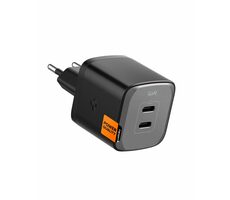 Spigen ArcStation Pre čierna / Nabíjačka / 2x GaN USB-C / PD / 45W