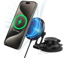 Spigen OneTap Pro 3 Cryomax MagSafe bezdrôtová nabíjačka do auta čierna