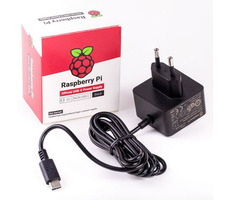 Raspberry Pi napájací zdroj USB-C 5.1V 3A pre Raspberry Pi 4B EU čierna