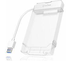 ICY BOX Adaptér pre 1x HDD/SSD SATA III &gt; USB 3.0 typu A číra / plastový kryt