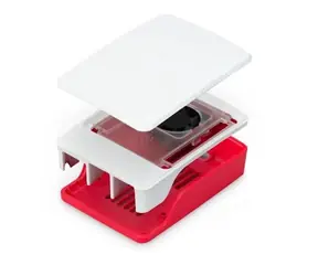 Raspberry case Original malinová/biela s chladičom pre Raspberry Pi 5