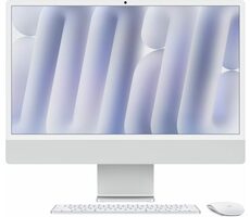 Apple iMac 24 M4 (2024) strieborná / 24" 4.5K / Apple M4 / 16GB / 512GB SSD / Apple 10-Core / macOS