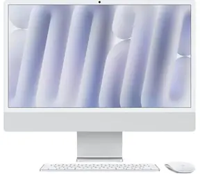 Apple iMac 24 M4 (2024) strieborná (sklo s nanotextúrou) / 24" 4.5K / Apple M4 / 16GB / 256GB SSD / Apple 10-Core / macOS