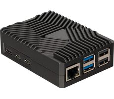 Joy-it Raspberry Pi case Alu-09 pre Raspberry Pi 5 čierna