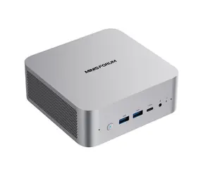 Minis Forum M1 Pro-285H barebone strieborná / Intel Core Ultra 9 285H 2.9GHz / 2x DDR5 až 64GB / 2x SSD slot M.2 2280