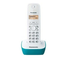 Panasonic KX-TG1611FXC / prenosný telefón / CLIP / pamäť na 50 mien / modrozelený