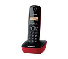 Panasonic KX-TG1611FXR / prenosný telefón / CLIP / pamäť na 50 mien / červený