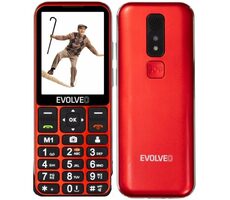 EVOLVEO EasyPhone LT + stojanček červená / 2.3" / SOS / microSDHC