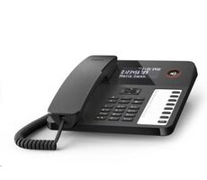 Gigaset DESK 600 čierna / drôtový telefón / displej