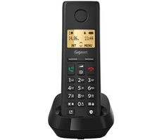 Gigaset Pure 200 čierna / Bezdrôtový telefón pevnej linky / 1.5 "displej