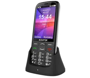Aligator A830 Senior čierna / Distribúcia CZ / 3.5" TFT Displej 320 x 480 / stolná nabíjačka