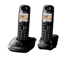 Rozbalené - Panasonic KX-TG2512FXT TwinPack / prenosný telefón / CLIP / pamäť na 50 mien / čierny / rozbalené